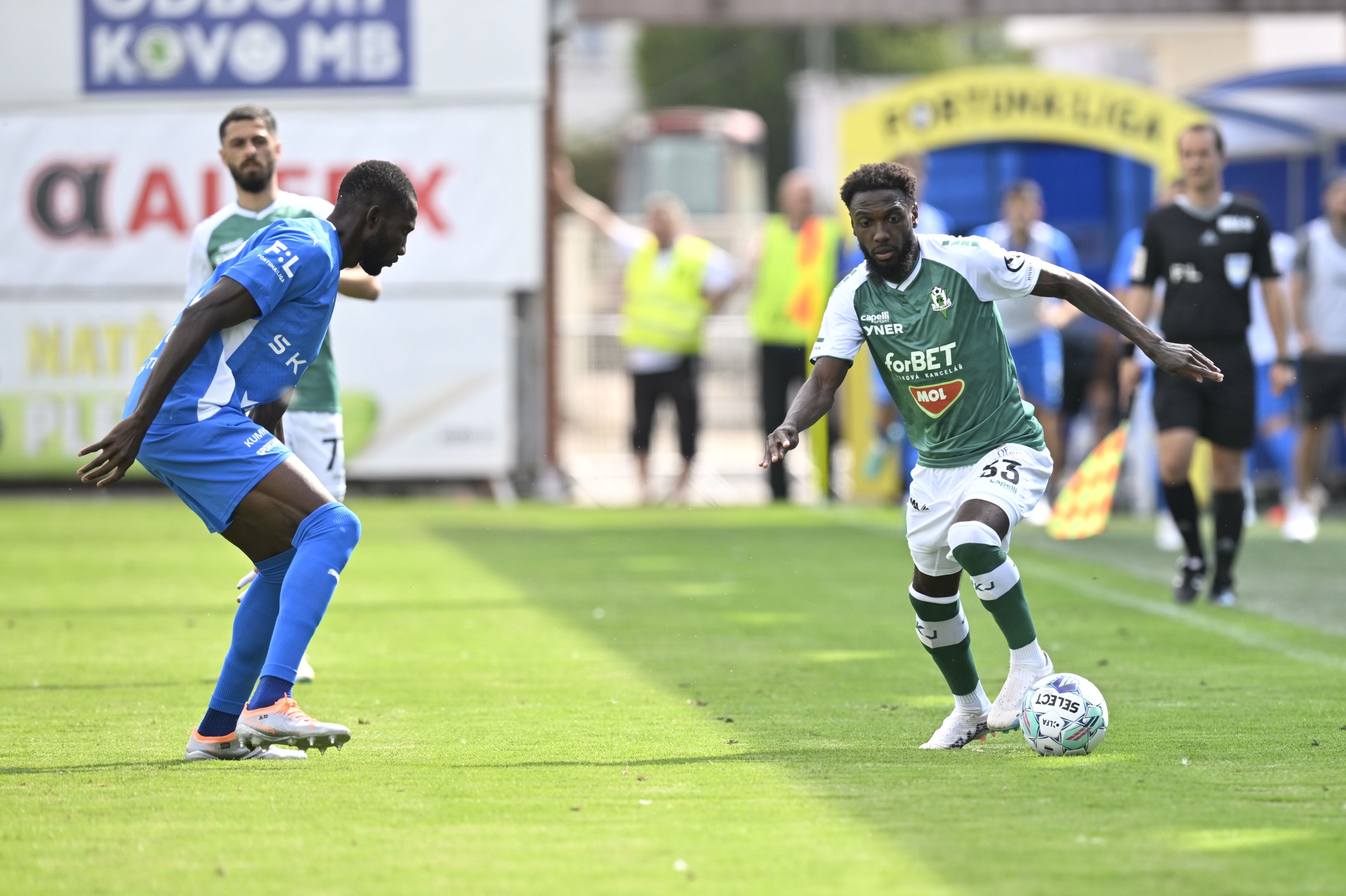 Alexis Alegue se stal proti Mladé Boleslavi prvním střelcem Jablonce v novém soutěžním ročníku. Foto: FK Jablonec/Michal Vele